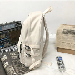 Multi-Pocket Female Backpack School Bag for Teenage Girls Boys Student