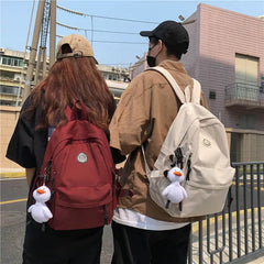Multi-Pocket Female Backpack School Bag for Teenage Girls Boys Student