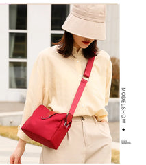 Multi-layer Storage Nylon Single Shoulder Messenger Bag Women's Bag