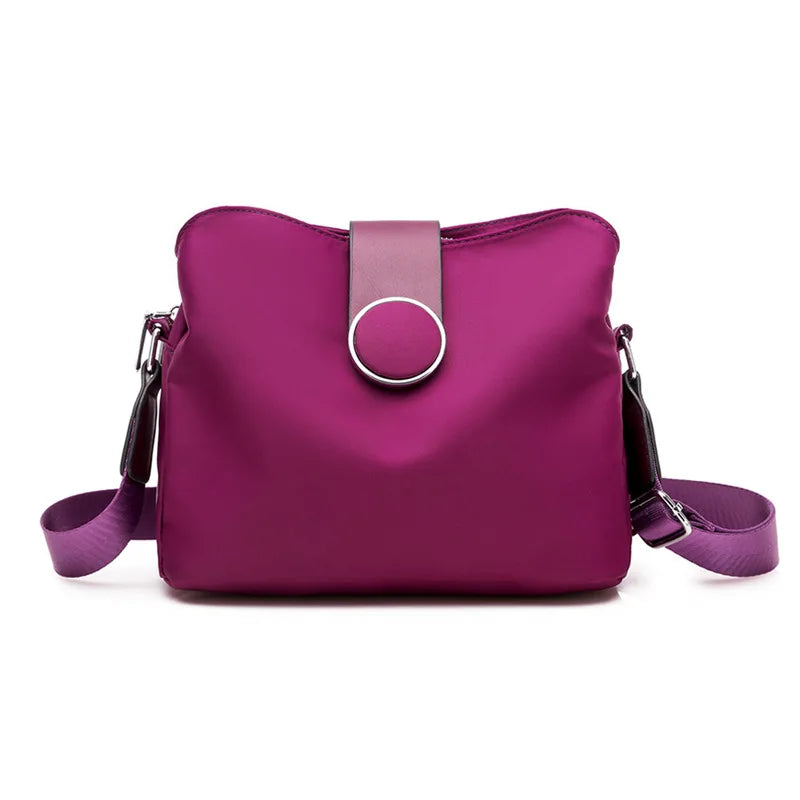 Multi-layer Storage Nylon Single Shoulder Messenger Bag Women's Bag