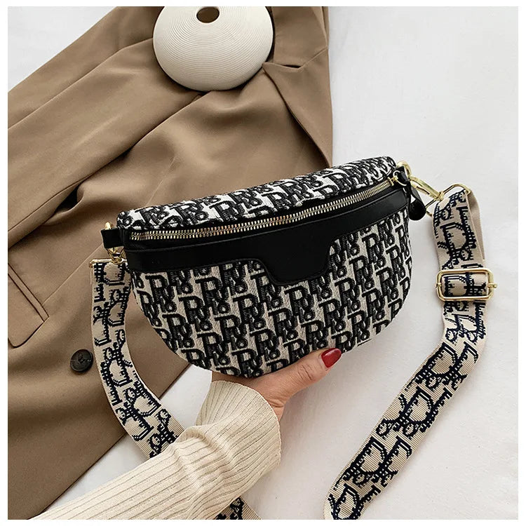 Embroidered Thread Women Crossbody Bag Chain Handbag