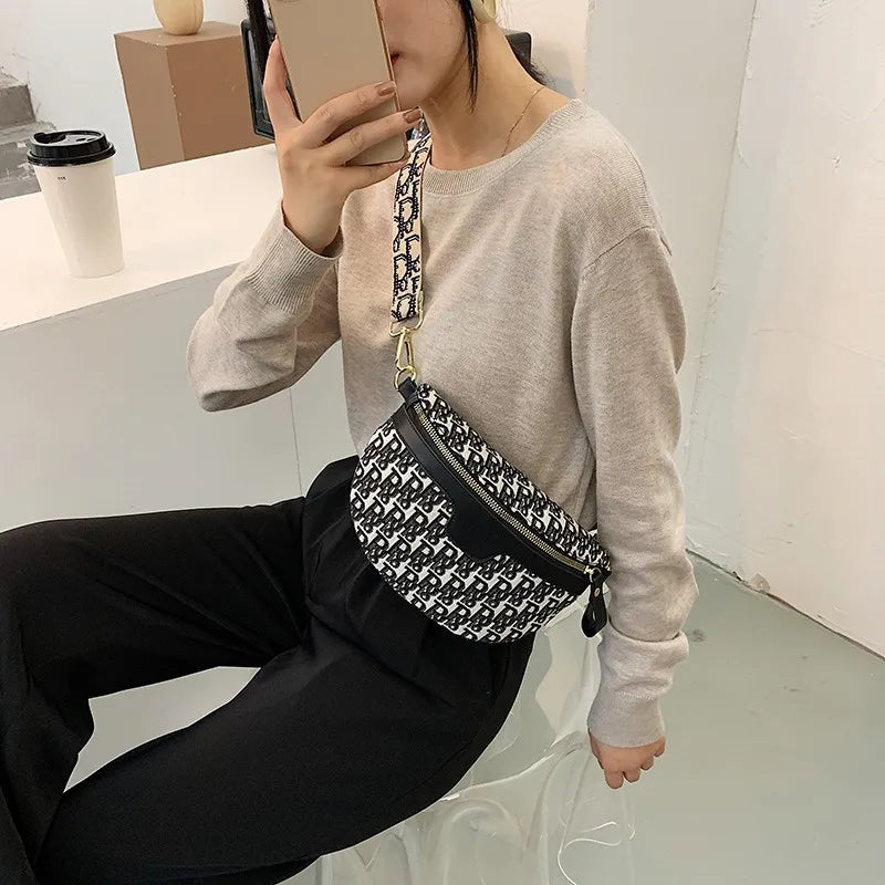 Embroidered Thread Women Crossbody Bag Chain Handbag