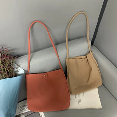 Nylon Canvas Shoulder Bag Women Eco Friendly Large Handbag
