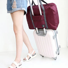 Nylon Foldable Travel Bags Large Capacity Luggage