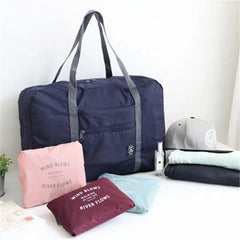 Nylon Foldable Travel Bags Large Capacity Luggage Handbags