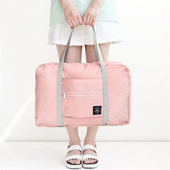 Nylon Foldable Travel Bags Large Capacity Luggage Handbags