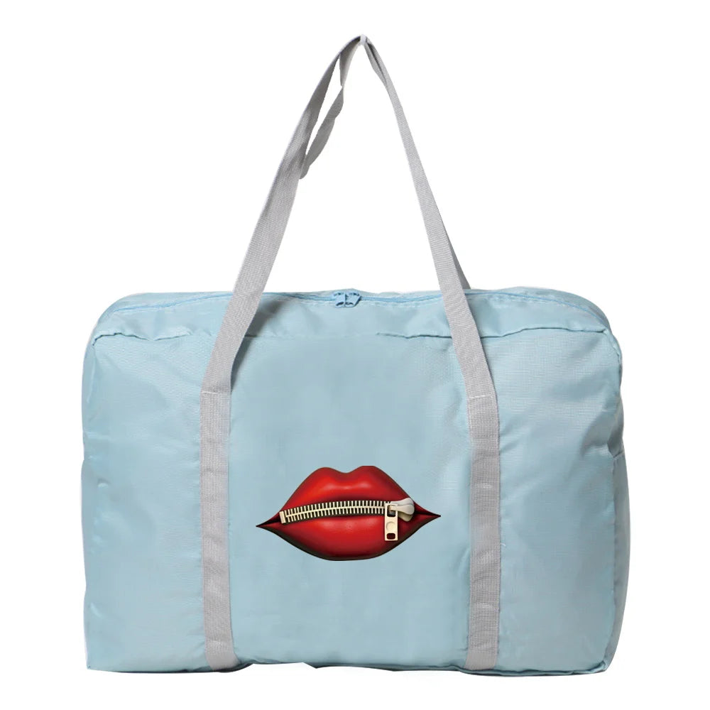 Nylon Foldable Travel Bags Large Capacity Handbags Waterproof Duffle