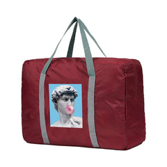Nylon Foldable Travel Bags Large Capacity Unisex Luggage Funny Series