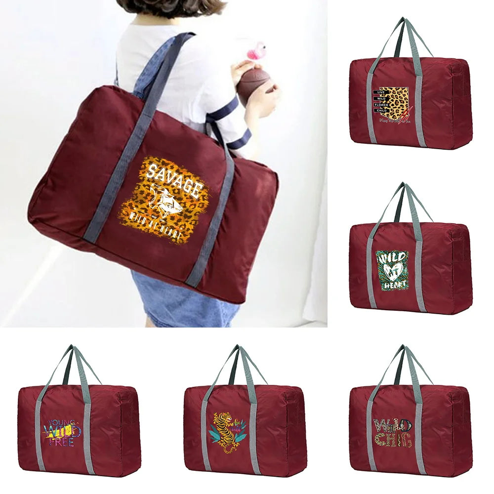 Nylon Travel Bag Unisex Large Capacity Luggage Handbag Men Women Wild Series