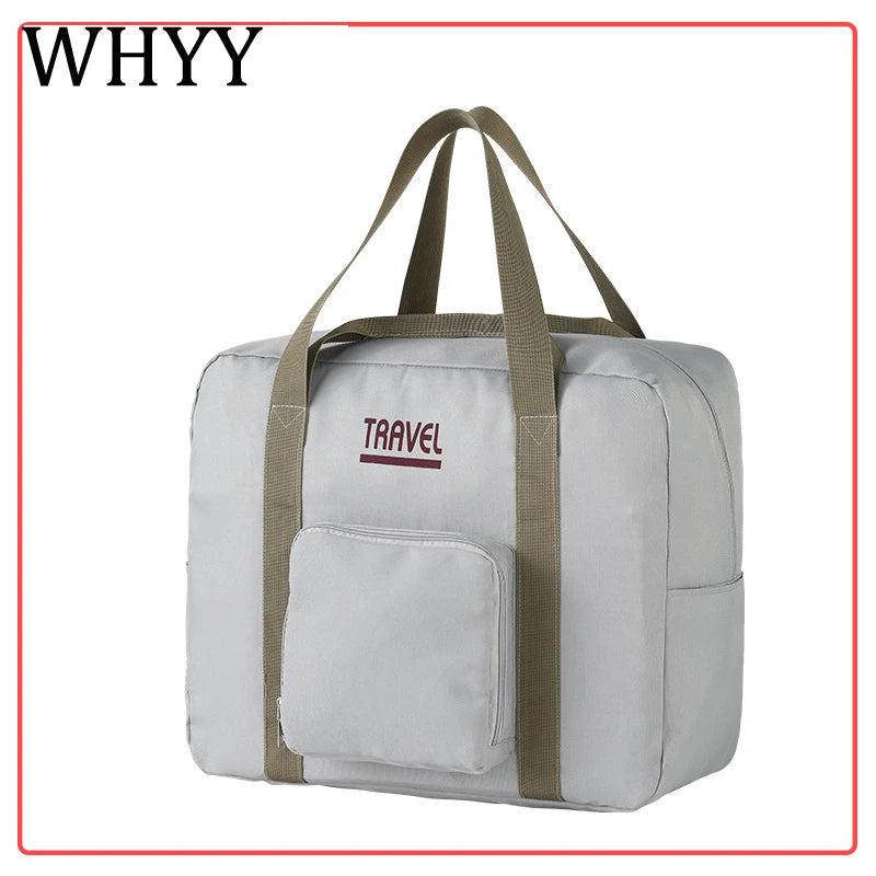 Nylon Foldable Travel Bags Unisex Large Luggage Bag