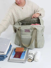 Nylon Foldable Travel Bags Unisex Large Luggage Bag