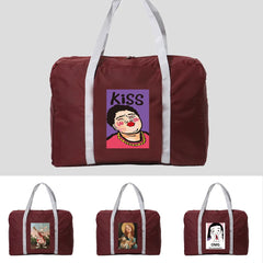 Nylon Travel Bags Large Capacity Unisex Handbags Men Women Funny Print