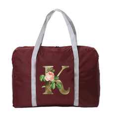 Nylon Travel Bags Large Capacity Handbags WaterProof Golden Flower Series