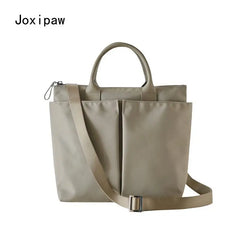 Nylon Shoulder Bag for Women Large Capacity Crossbody Bag Vintage Style