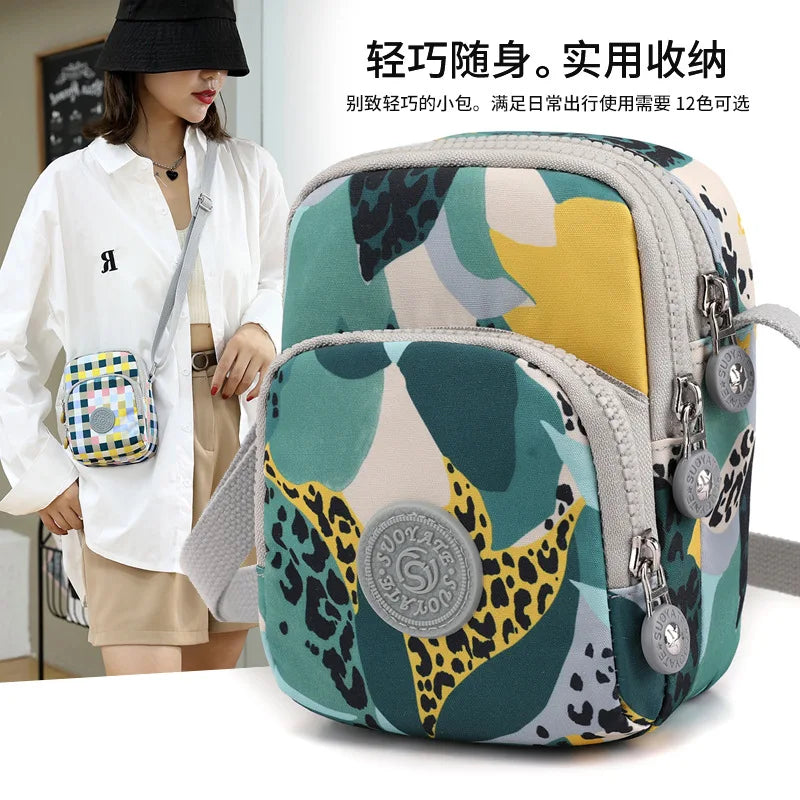 Nylon Single Shoulder Cross-Body Bag for Women
