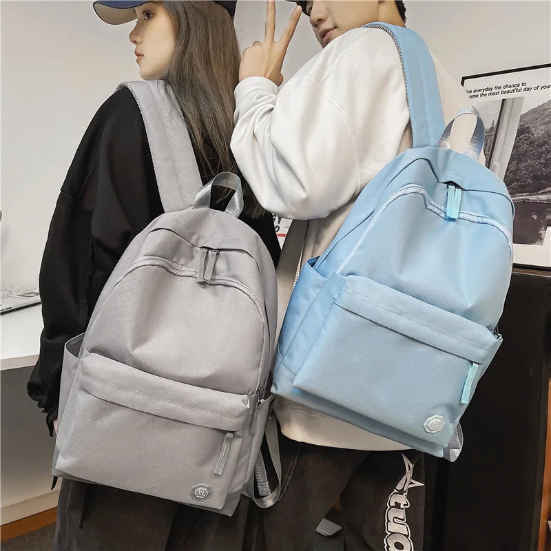 Nylon Men's Backpack Large Capacity Solid Water Proof Bags