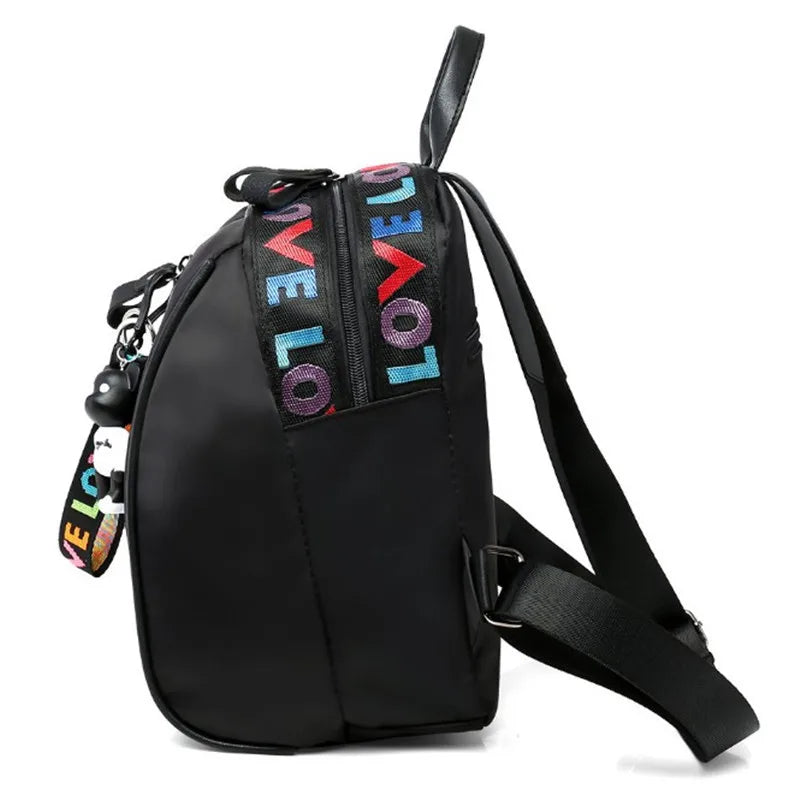 Vintage Oxford Backpack for Women College Girls Student School Bags