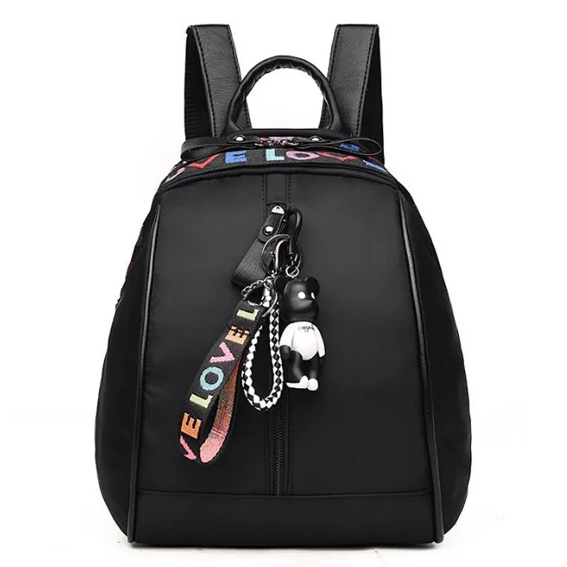 Vintage Oxford Backpack for Women College Girls Student School Bags