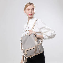 Oxford Cloth Backpack Ladies Large Capacity Travel Bag Zipper