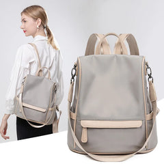Oxford Cloth Backpack Ladies Large Capacity Travel Bag Zipper