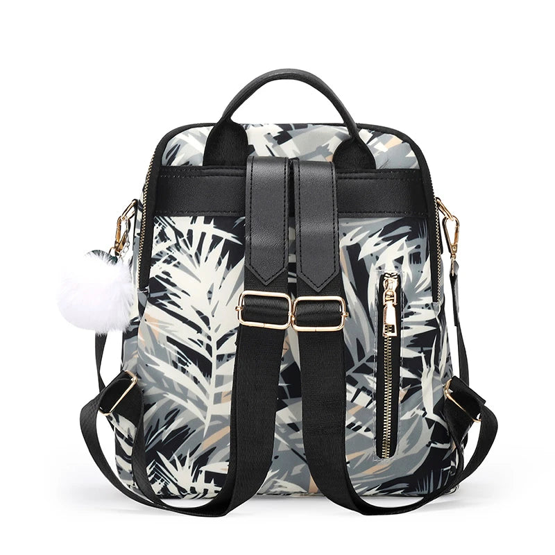 Oxford Waterproof Women's Backpack Lightweight Travel Shoulder Bag