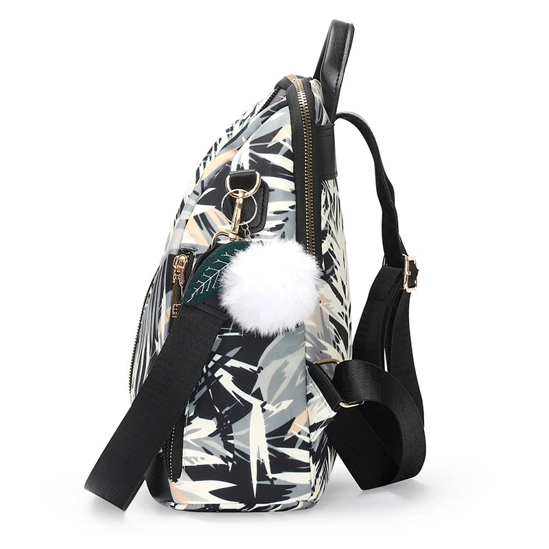 Oxford Waterproof Women's Backpack Lightweight Travel Shoulder Bag