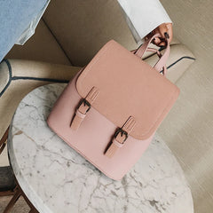 PU Leather Small Backpack for Women Girls School Travel Candy Bag