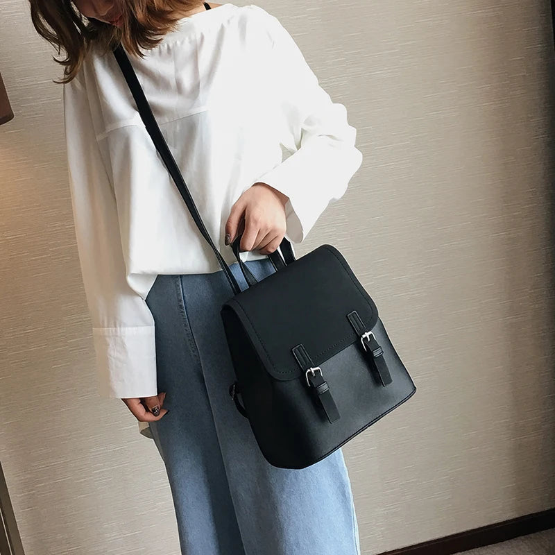 PU Leather Small Backpack for Women Girls School Travel Candy Bag