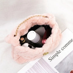 Fluffy Fur Women's Crossbody Bag Lambs Wool Winter Handbag