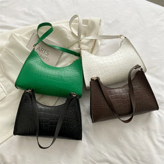 Croc Pattern Women's Shoulder Bag