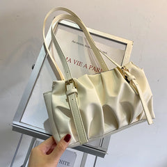 One Shoulder Armpit Bag Women's PU Leather Winter Bag