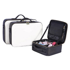 Professional Makeup Bag Women Cosmetic Bags Case Oxford/Leather