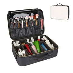 Professional Makeup Bag Women Cosmetic Bags Case Oxford/Leather