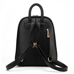 PU Leather Backpack Women Teenage Girls School Shoulder Bag Female Backpacks