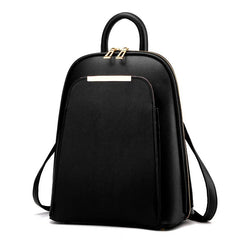 PU Leather Backpack Women Teenage Girls School Shoulder Bag Female Backpacks