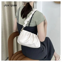 Pleated Handbag Crossbody Bag Large Capacity for Women