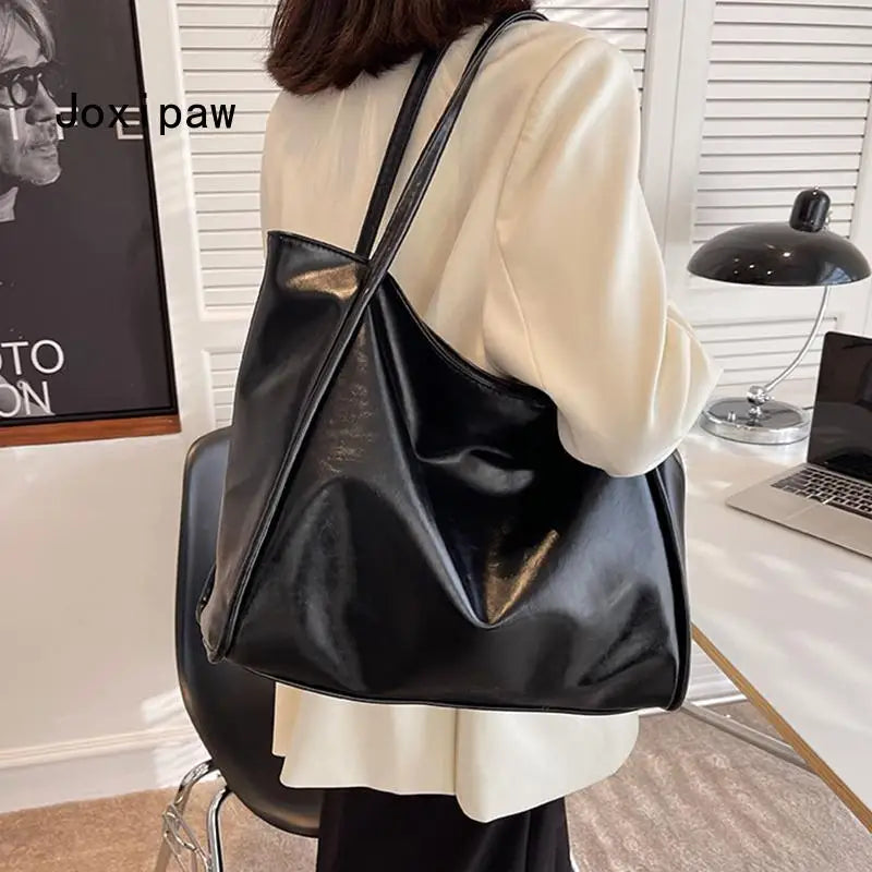 Vintage Large Capacity Shoulder Bag for Women, Casual Tote Handbag