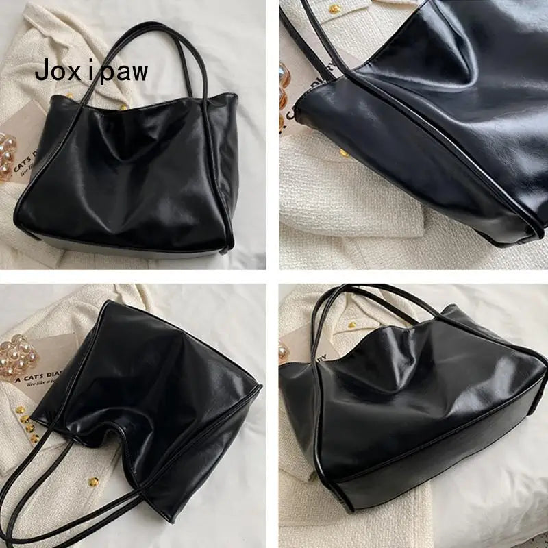 Vintage Large Capacity Shoulder Bag for Women, Casual Tote Handbag