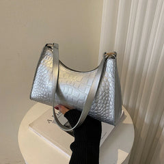 Retro Solid Shoulder Small Square Bag