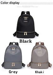 Vintage Oxford Cloth Rivet Women Backpack