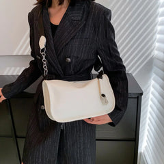 Retro Women Crossbody Bags Solid Chain Shoulder Bags Ladies Handbag