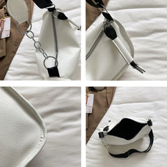 Retro Women Crossbody Bags Solid Chain Shoulder Bags Ladies Handbag