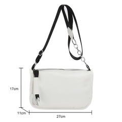 Retro Women Crossbody Bags Solid Chain Shoulder Bags Ladies Handbag