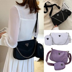 Retro Women Crossbody Bags Crescent Chain Underarm Shoulder Bags