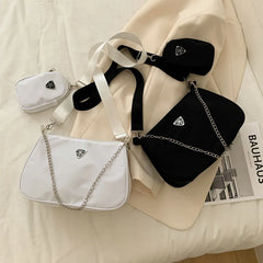 Retro Crossbody Bags Crescent Chain Shoulder Bags