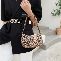 Retro Women Handbag Personalized Printed Underarm Shoulder Bag