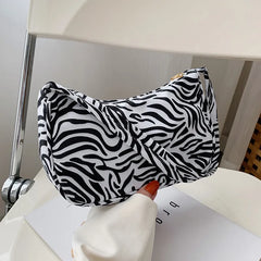 Retro Women Handbag Personalized Printed Underarm Shoulder Bag