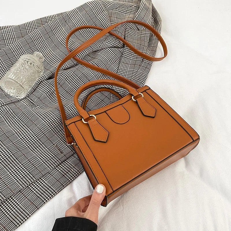 Retro Women Handbags Solid Girls Shoulder Bags Women Crossbody Bags