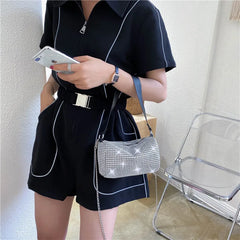 Rhinestone Handbag Women Diamonds Shoulder Bag Purse Crossbody Bag