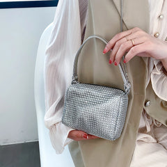 Rhinestone Handbag for Women Shoulder Bag Purse Ladies Crossbody Bag